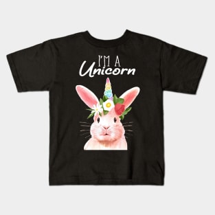 easter bunny rabbit unicorn gift Kids T-Shirt